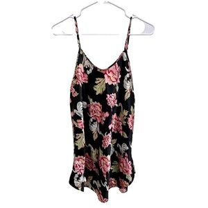 Vintage 1990s Night Gown Nighty Slip Dress Chemise Teddy Floral Vintage Small